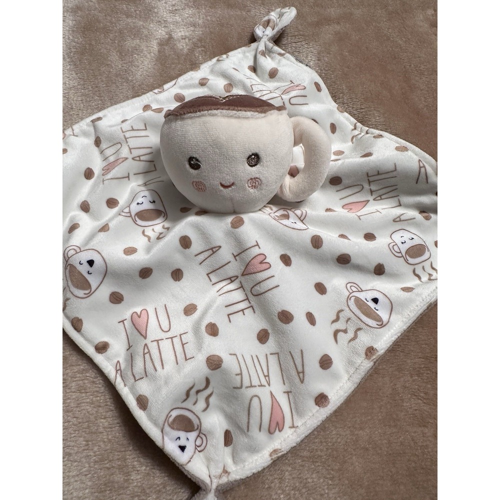 Mary Meyer I Love You Latte Lovey Security Blanket Coffee Cup
